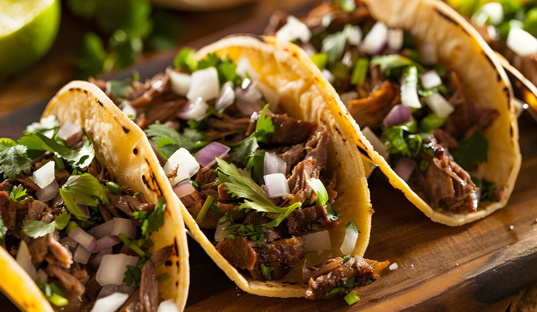 Carne Asada Tacos with Onions and Lime